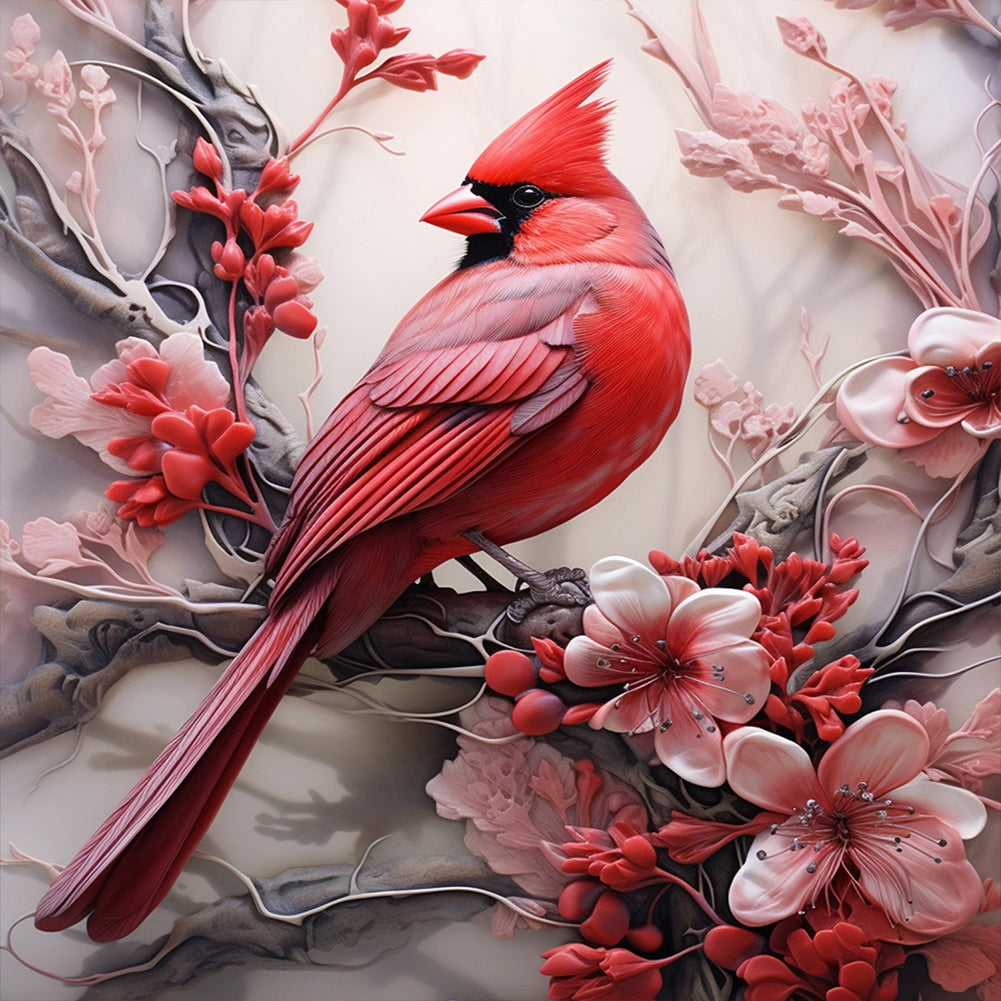 Diamond Painting - Full Round - cardinal (30*30CM)