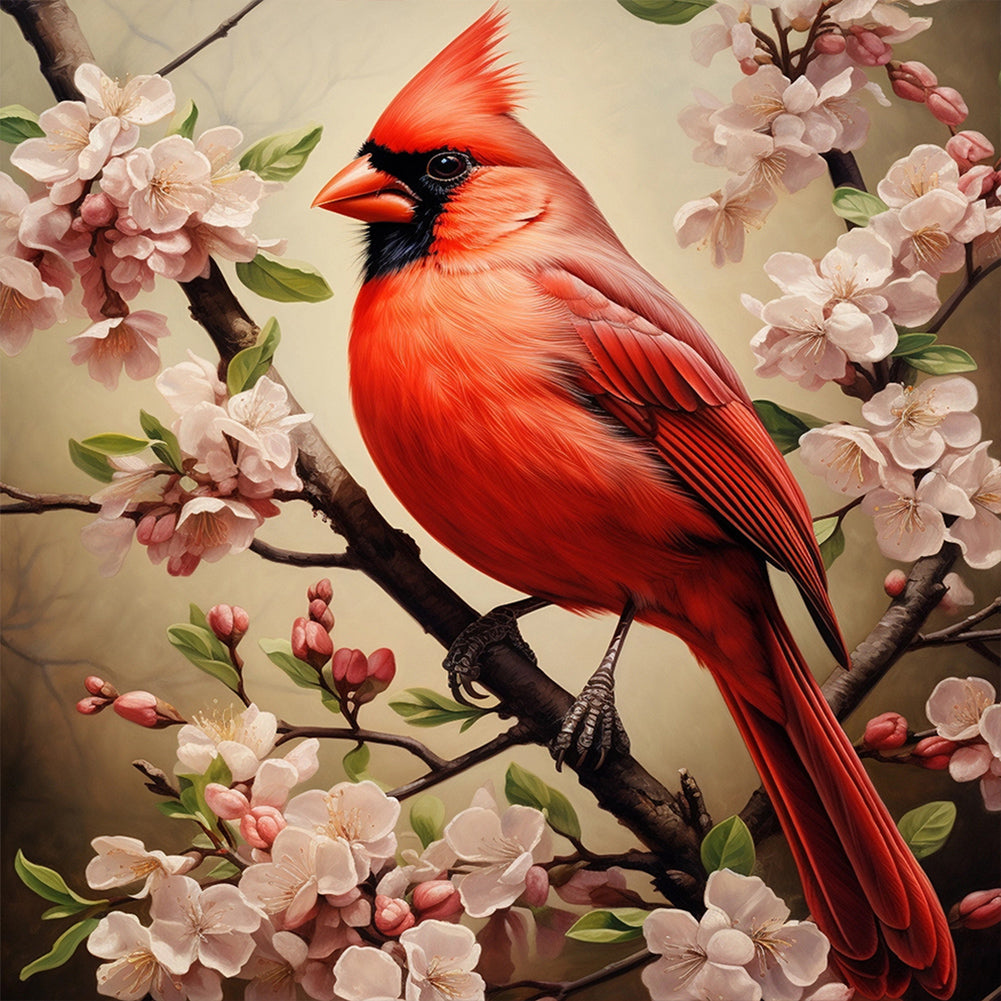 Diamond Painting - Full Round - cardinal (30*30CM)