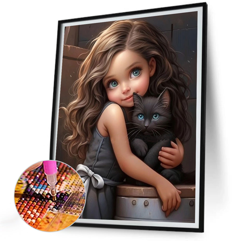 Diamond Painting - Full Round - sweet girl (30*40CM)