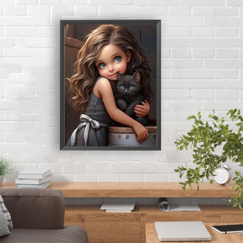 Diamond Painting - Full Round - sweet girl (30*40CM)