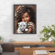 Load image into Gallery viewer, Diamond Painting - Full Round - sweet girl (30*40CM)
