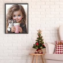 Load image into Gallery viewer, Diamond Painting - Full Round - sweet girl (30*40CM)
