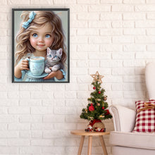 Load image into Gallery viewer, Diamond Painting - Full Round - sweet girl (30*40CM)
