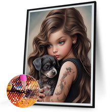 Load image into Gallery viewer, Diamond Painting - Full Round - sweet girl (30*40CM)
