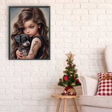 Load image into Gallery viewer, Diamond Painting - Full Round - sweet girl (30*40CM)
