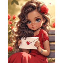 Load image into Gallery viewer, Diamond Painting - Full Round - sweet girl (30*40CM)
