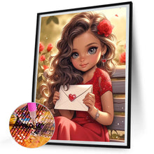 Load image into Gallery viewer, Diamond Painting - Full Round - sweet girl (30*40CM)
