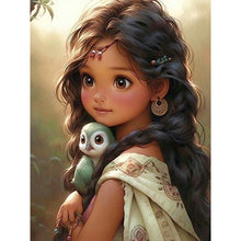 Load image into Gallery viewer, Diamond Painting - Full Round - sweet girl (30*40CM)
