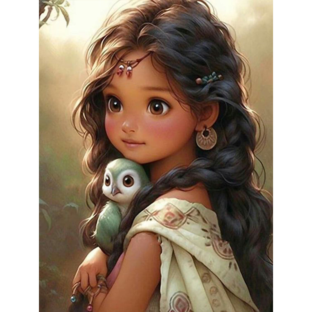 Diamond Painting - Full Round - sweet girl (30*40CM)