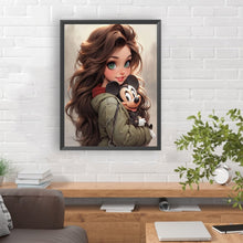 Load image into Gallery viewer, Diamond Painting - Full Round - sweet girl (30*40CM)
