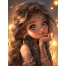 Load image into Gallery viewer, Diamond Painting - Full Round - sweet girl (30*40CM)
