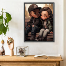 Load image into Gallery viewer, Diamond Painting - Full Round - sweet couple (30*40CM)
