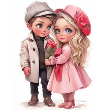 Load image into Gallery viewer, Diamond Painting - Full Round - sweet couple (30*40CM)
