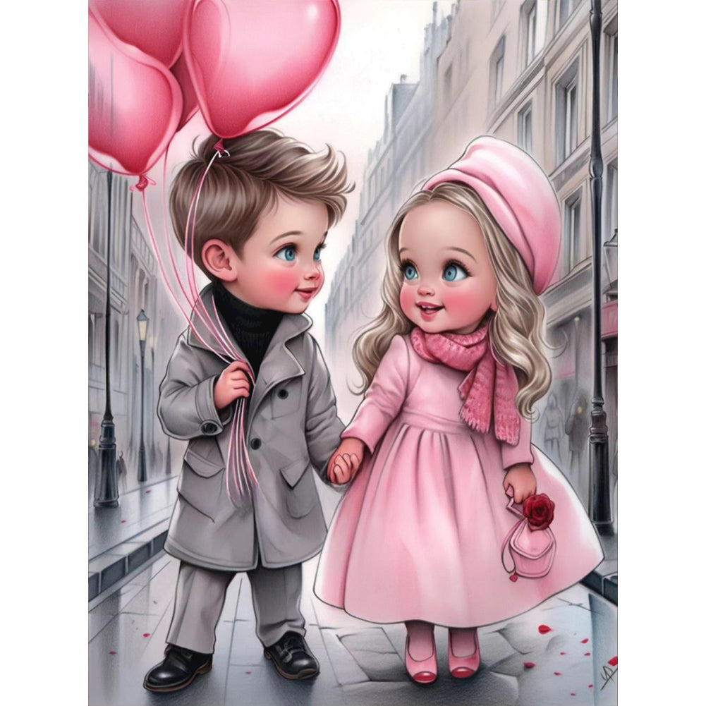 Diamond Painting - Full Round - sweet couple (30*40CM)