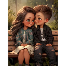Load image into Gallery viewer, Diamond Painting - Full Round - sweet couple (30*40CM)
