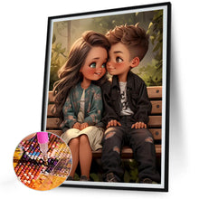 Load image into Gallery viewer, Diamond Painting - Full Round - sweet couple (30*40CM)
