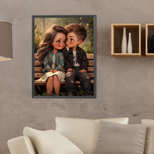 Load image into Gallery viewer, Diamond Painting - Full Round - sweet couple (30*40CM)
