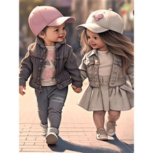 Load image into Gallery viewer, Diamond Painting - Full Round - sweet couple (30*40CM)
