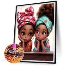 Load image into Gallery viewer, Diamond Painting - Full Round - sweet sisters (30*40CM)
