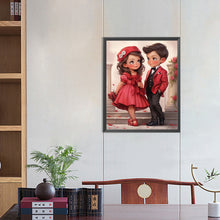 Load image into Gallery viewer, Diamond Painting - Full Round - sweet couple (40*50CM)
