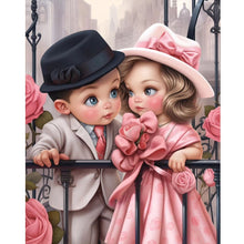 Load image into Gallery viewer, Diamond Painting - Full Round - sweet couple (40*50CM)
