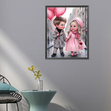 Load image into Gallery viewer, Diamond Painting - Full Round - sweet couple (40*50CM)
