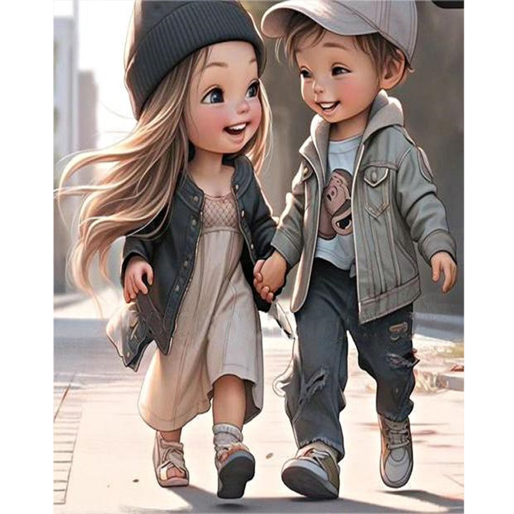 Diamond Painting - Full Round - sweet couple (40*50CM)