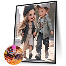 Load image into Gallery viewer, Diamond Painting - Full Round - sweet couple (40*50CM)
