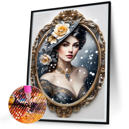 Diamond Painting - Full Round - noble lady (30*40CM)