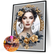 Load image into Gallery viewer, Diamond Painting - Full Round - noble lady (30*40CM)
