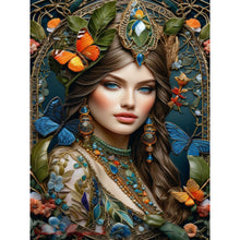 Load image into Gallery viewer, Diamond Painting - Full Round - noble lady (30*40CM)
