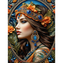 Load image into Gallery viewer, Diamond Painting - Full Round - noble lady (30*40CM)
