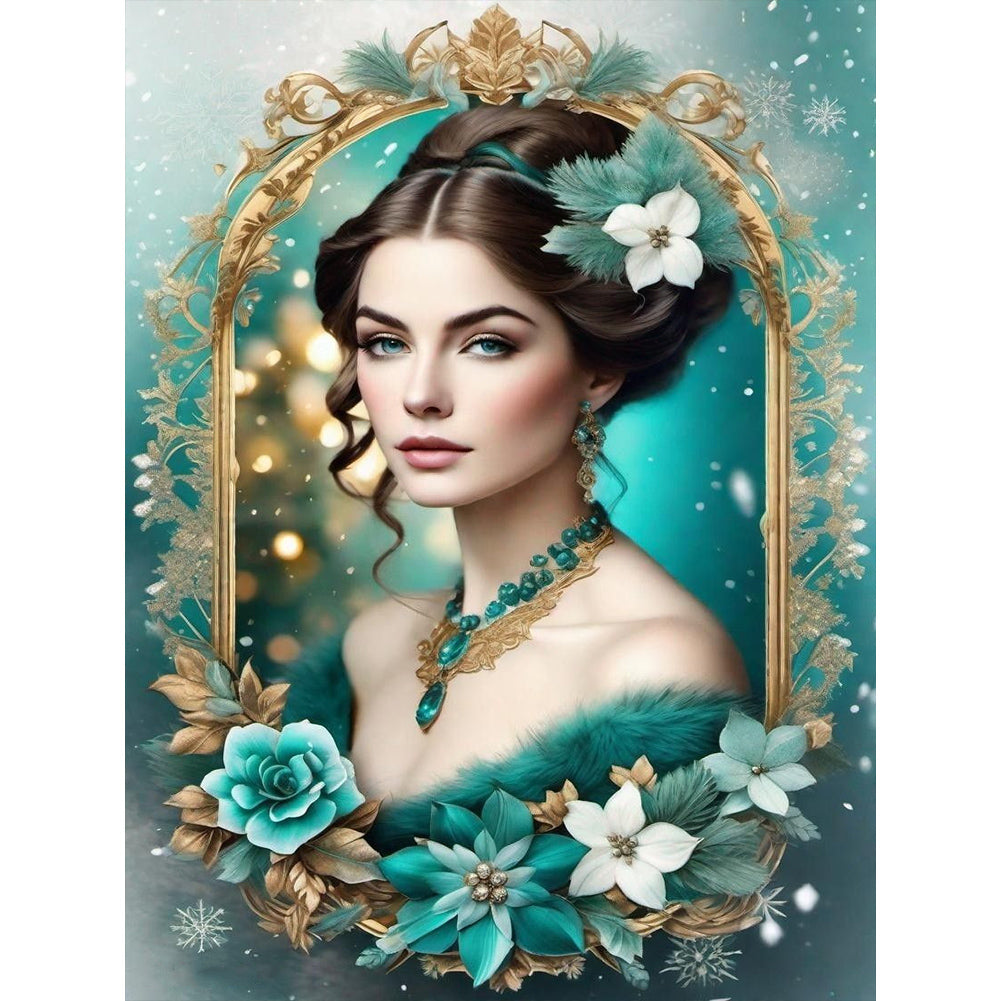 Diamond Painting - Full Round - noble lady (30*40CM)