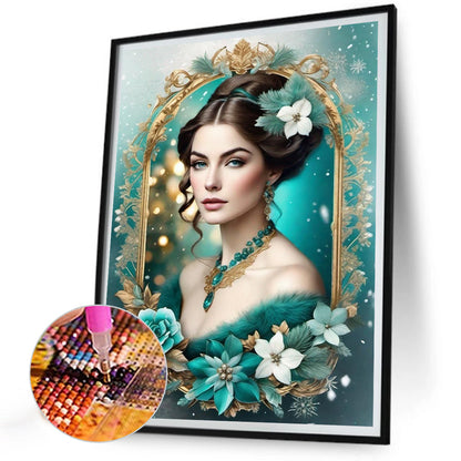 Diamond Painting - Full Round - noble lady (30*40CM)
