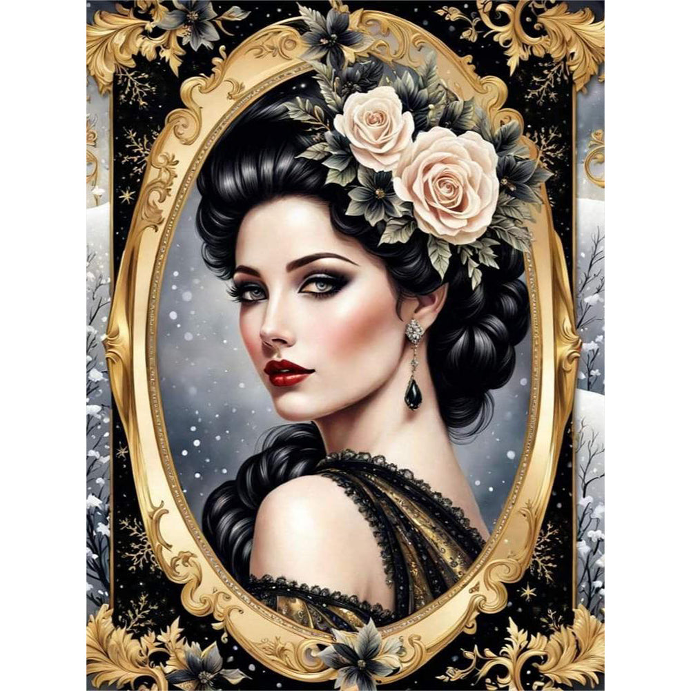 Diamond Painting - Full Round - noble lady (30*40CM)