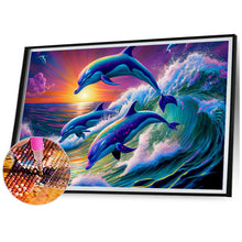 Load image into Gallery viewer, Diamond Painting - Full Square - dolphin (70*50CM)
