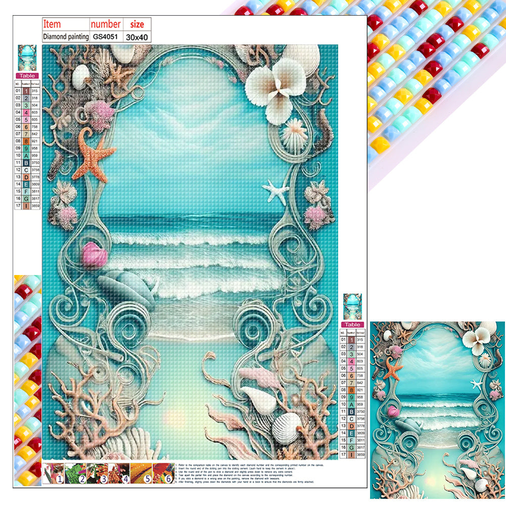 Diamond Painting - Full Square - beach shells (30*40CM)