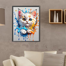 Load image into Gallery viewer, Diamond Painting - Full Square - Colorful Ink Cat (30*40CM)
