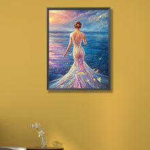Load image into Gallery viewer, AB Diamond Painting - Full Round - Princess in seaside fishtail skirt (40*55CM)
