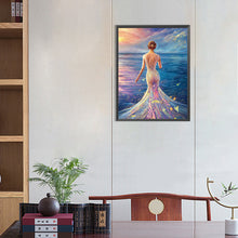 Load image into Gallery viewer, AB Diamond Painting - Full Round - Princess in seaside fishtail skirt (40*55CM)
