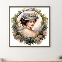 Load image into Gallery viewer, Diamond Painting - Full Round - French elegant lady (30*30CM)

