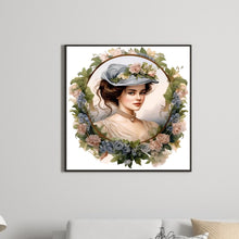 Load image into Gallery viewer, Diamond Painting - Full Round - French elegant lady (30*30CM)
