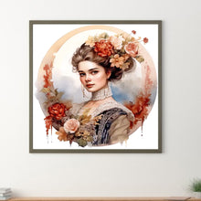 Load image into Gallery viewer, Diamond Painting - Full Round - French elegant lady (30*30CM)
