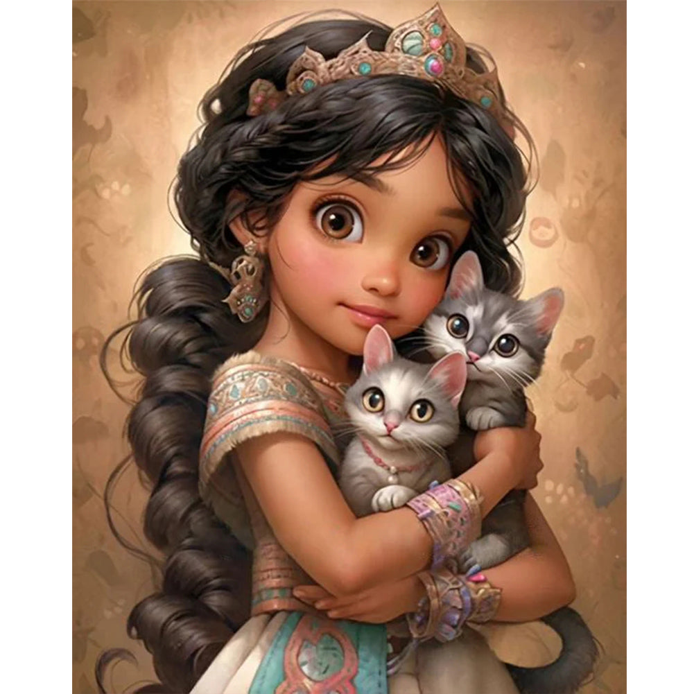Diamond Painting - Full Round - sweet girl (40*50CM)