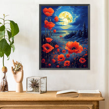 Load image into Gallery viewer, Diamond Painting - Full Round - Poppies under the moonlight (30*40CM)

