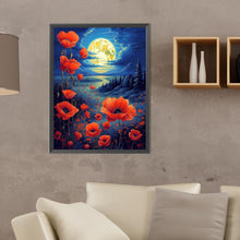 Load image into Gallery viewer, Diamond Painting - Full Round - Poppies under the moonlight (30*40CM)

