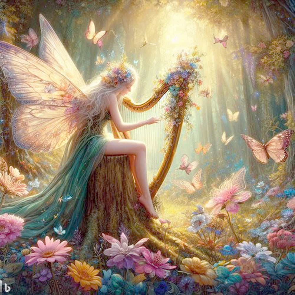 Diamond Painting - Full Round - elf girl (30*30CM)
