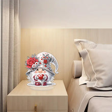 Load image into Gallery viewer, Acrylic Cute Gnome Single-Sided Desktop Diamond Art Kits Home Door Decor (Heart)
