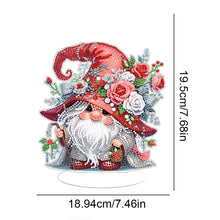 Load image into Gallery viewer, Acrylic Gnome Single-Sided Desktop Diamond Art Kit Home Door Decor (Rose Gnome)
