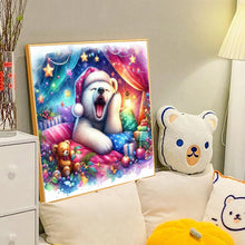 Load image into Gallery viewer, Diamond Painting - Full Round - White bear waking up (40*40CM)
